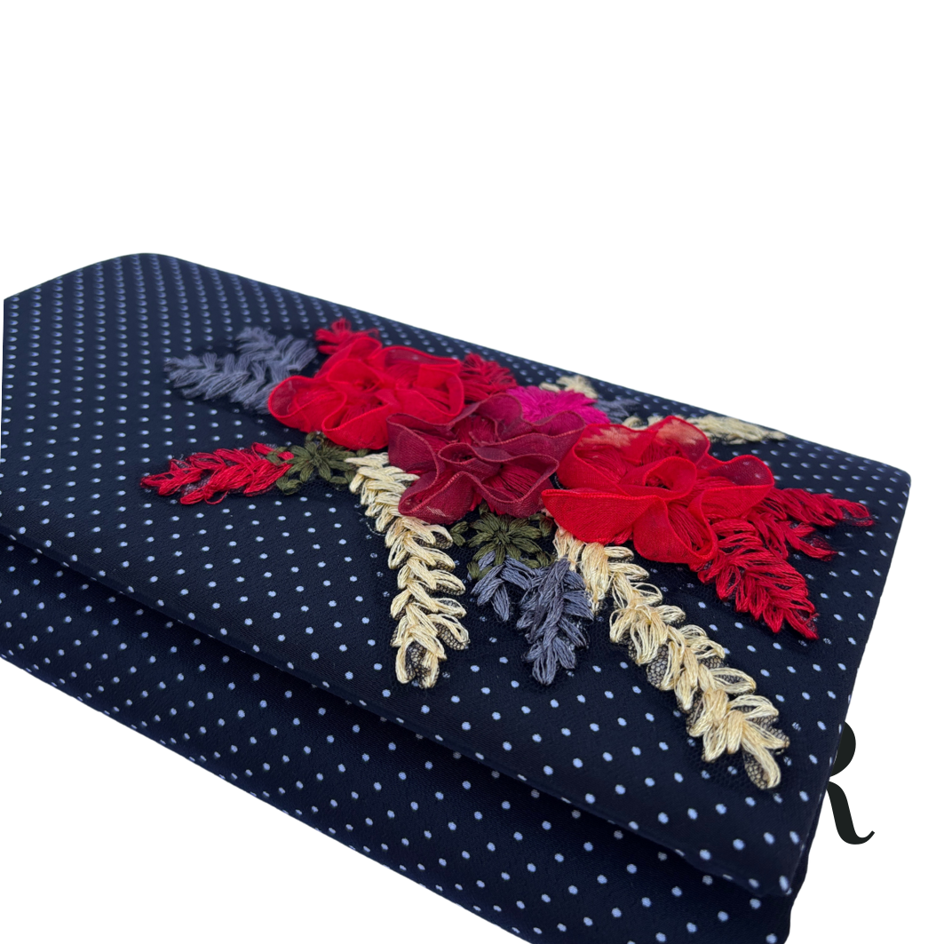 cartera goya handmade lunares negro rojo byrosatorres (4)