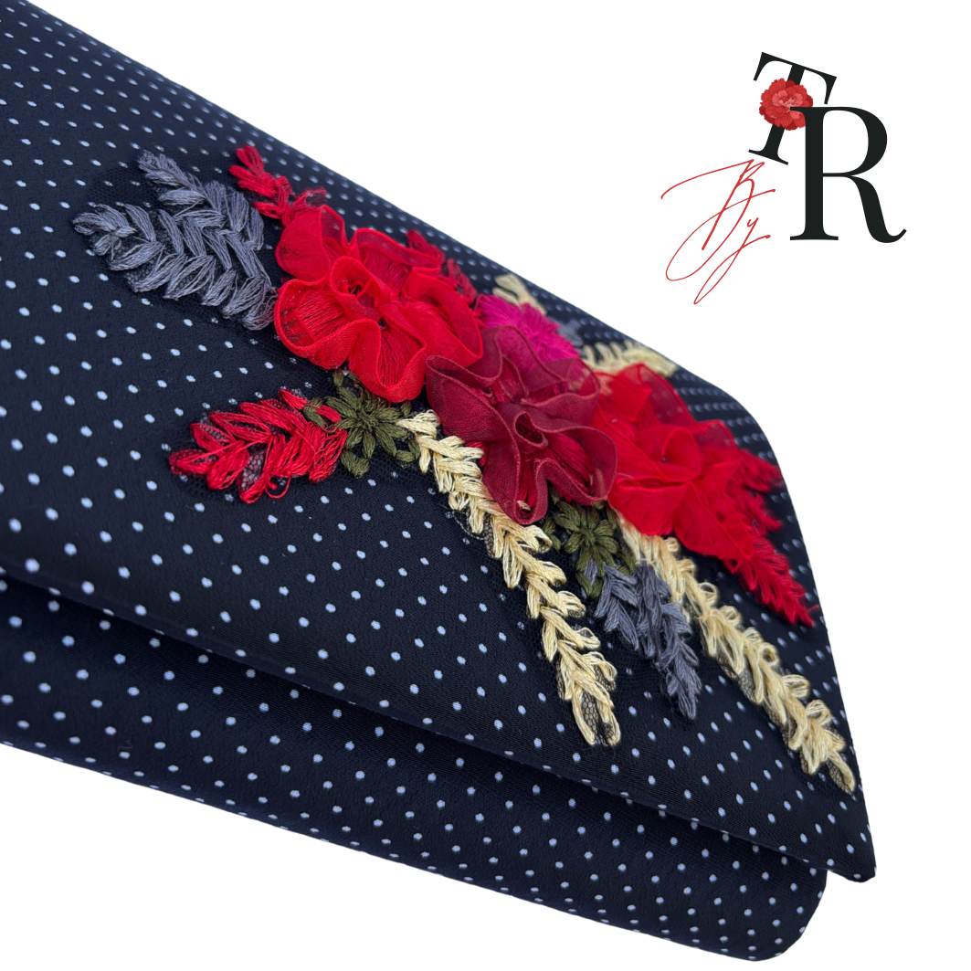 cartera goya handmade lunares negro rojo byrosatorres (5)